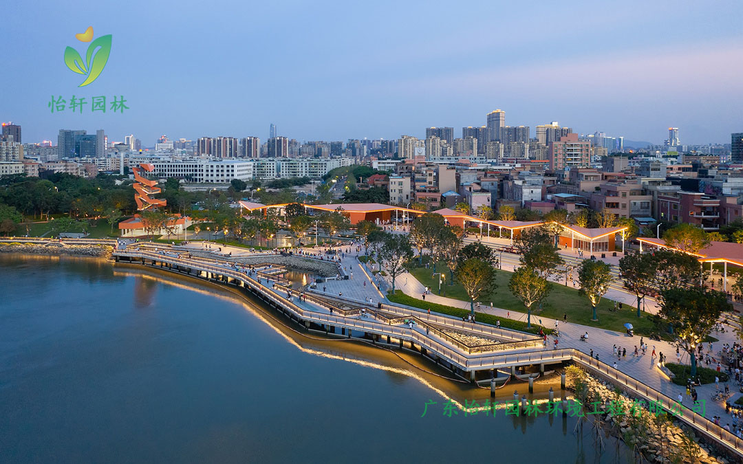 东莞龙湾生态湿地公园绿化景观设计实景图