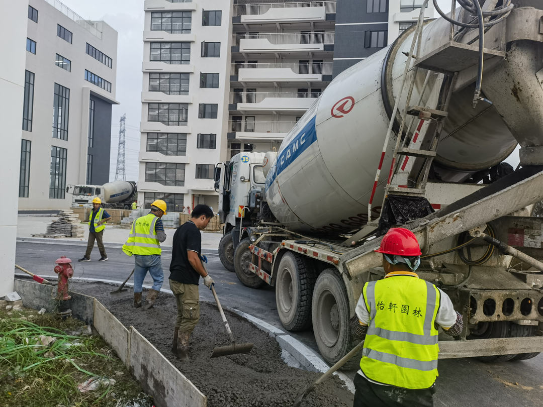 园林绿化工程施工现场